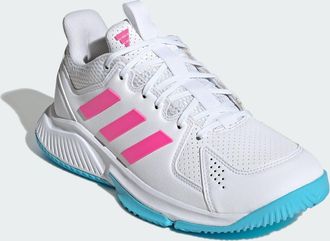 adidas adidas Performance Womens Court Flight Shoes - Pink & White - Size UK 9.5