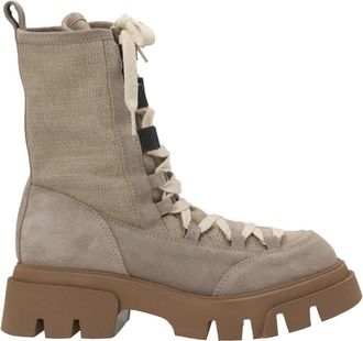 Brunello Cucinelli Beige Monile Ankle Boots