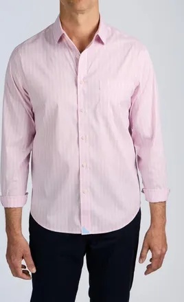 UNTUCKit CottonTek Performance Button-Up Shirt in Pink at Nordstrom, Size X-Large