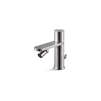 Nova Miscelatore lavabo a parete acciaio inox Vema veny steel V29050 Satinato