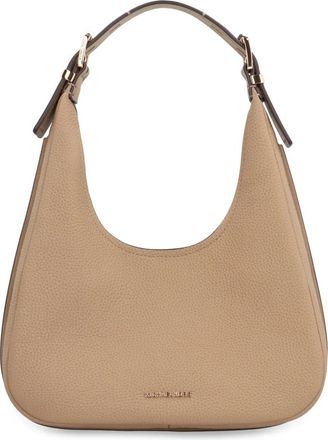 Michael Kors Nolita Kleine Hoboschoudertas van Gestikt Leder - Dames - Schoudertassen - Beige - ONE Size - Leer - Tassen
