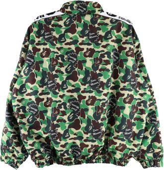 Saint Mxxxxxx Camouflage-Print with Logo-Tape Jacket - green