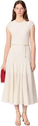 Maje Crochet-knit maxi dress in White at Nordstrom, Size 34 Eu