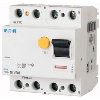 OEM Disyuntor Diferencial Pf6-40/4/03 De 6 Ka