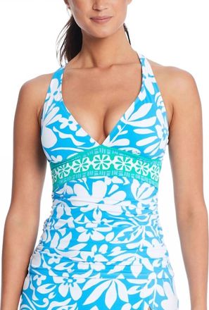 Bleu Rod Beattie Womens Sun Fun X Back Tankini In Coldwater