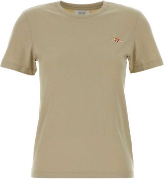 Maison Kitsun&eacute; Beige Cotton T Shirt