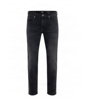 BOSS Black Tapered-Leg Slim-Fit Stretch-Cotton Jeans