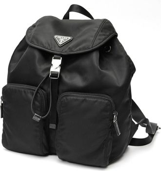 Prada Black Nylon Backpack (Pre-Owned)