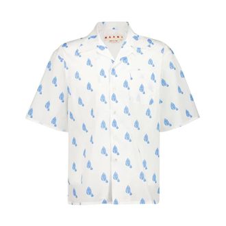 Marni Heren, Overhemden, Wit, Maat: M Katoen