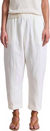 Apiece Apart Sauna Cocoon Shaped Leg Pant In Cream