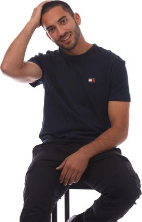 Tommy Jeans Heren Tonaal Badge T-shirt (Blauw)