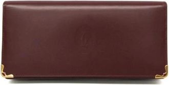 Cartier Pre-owned Wallets, female, Red, Size: ONE SIZE Pre-owned Vintage Leather Wallet
