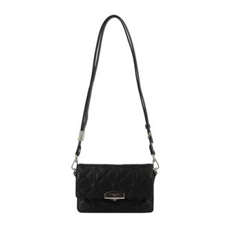 Pourchet Tassen, Dames, Zwart, ONE Size, Leer, Anjou Schoudertas