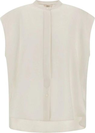 Herno Blouse - Dames - Blouses - Wit - M - Overhemden