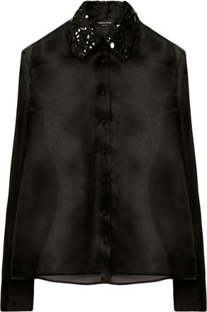 Fabiana Filippi Camicia con paillettes - Nero