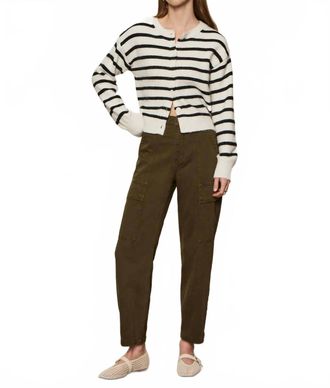 Sanctuary Must-Have Cozy Cardigan In Chalk With Black Stripe