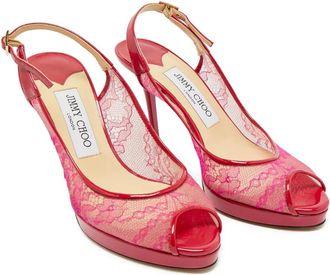 Jimmy Choo London Sandali Nova con cinturino posteriore - Rosa