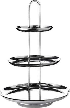 Edzard Premium Edelstahl Etagere Asus 3-stufig ø 28 x 40 cm - hochglanzpoliert