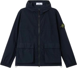 Stone Island Jassen, Heren, Blauw, M, Parka E26