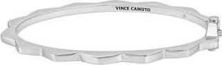 Vince Camuto Geometric Hinged Bangle Bracelet in Silver at Nordstrom Rack