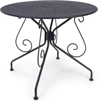 BIZZOTTO Bizzotto - Mesa Etienne Di&aacute;metro 90 Cm Gris Oscuro