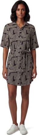 Lords of Harlech Inter Twine Womens Wrap Shirt Dress in Inter Twine Black at Nordstrom, Size Xx-Large