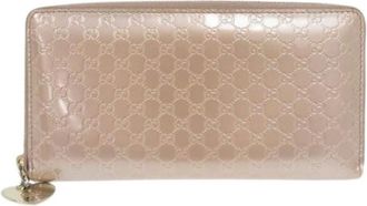 Gucci Pre-owned Wallets, female, Pink, Size: ONE SIZE Pre-owned Fabric Wallet