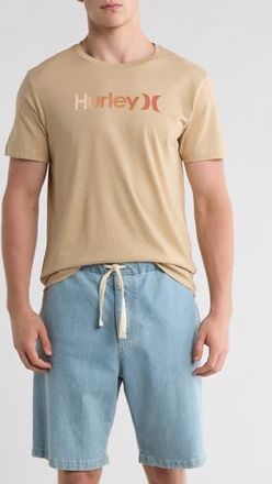 Hurley O and O Cotton Logo T-Shirt in Hazelnut at Nordstrom Rack, Size X-Large