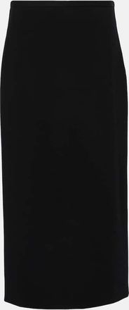 The Row Matias wool-blend midi skirt