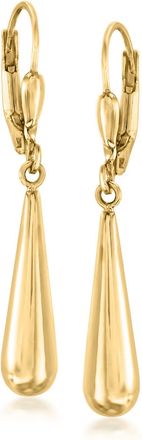 Ross-Simons 14kt Yellow Gold Teardrop Earrings