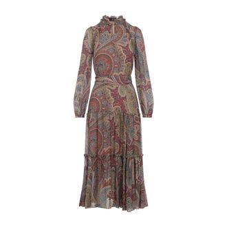 Etro Lang Kleid met Paisley Print