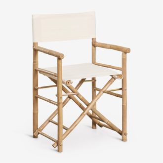 Sklum Sklum - Silla De Director Plegable En Bamb&uacute; Para Jard&iacute;n Woody