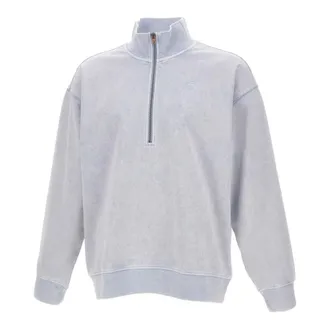 G-Star G-star, Sweatshirts, male, Blue, Size: L HB Washed High-Neck Sweatshirt