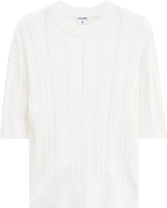 Filippa K T-shirt Braid - Bianco
