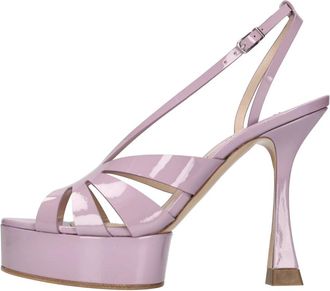 Casadei Tiffa Patent Sandal - Dames - Sandalen met hakken - Paars - 40 EU - Leer - Schoenen