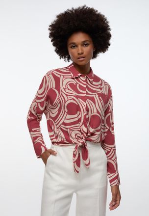 Eterna Shirtbluse ETERNA LOOSE FIT, Damen, Gr. 44, rot, 100% Viskose, normal, Blusen Shirtbluse