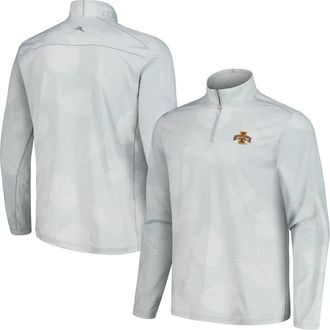 Tommy Bahama Mens Tommy Bahama Gray Iowa State Cyclones Delray Frond IslandZone Half-Zip Jacket at Nordstrom, Size X-Large