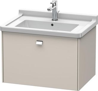 Duravit Duravit Brioso Neceser De Pared 67,0 X 46,9 Cm, 1 Extra&iacute;ble, Para Lavabo Starck 3 030470, Color (frente/cuerpo): Decoraci&oacute;n Topo Mate, Mango Cromado -