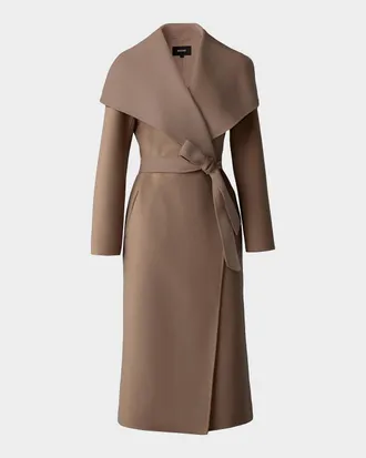 Mackage Mai Wool Belted Wrap Coat