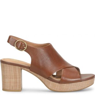 S&ouml;fft Womens Liv Platform Sandal In Brown