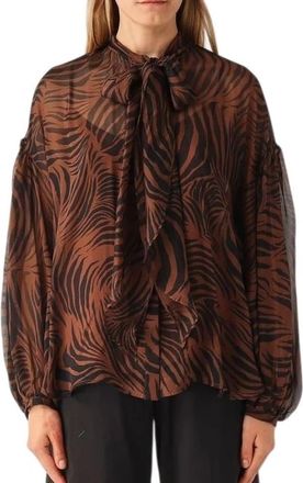 Max Mara Ballata Shirt - Dames - Blouses - Bruin - XL - Overhemden