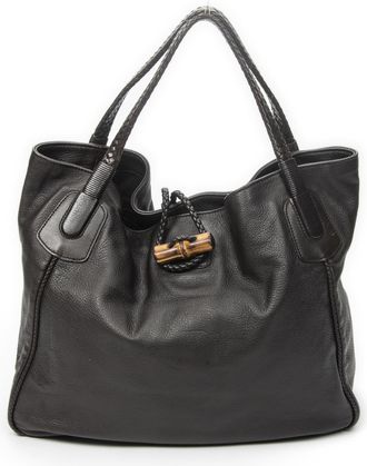 Gucci Large Bamboo Hip Tote schoudertas
