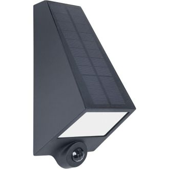 Forlight Forlight - Olaf Aplique Solar en Color Negro, con luz led Blanco cálido 3000K