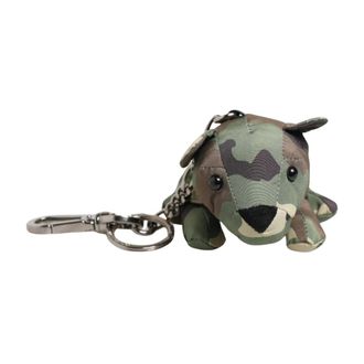 Dolce & Gabbana Accessoires, Heren, Veelkleurig, ONE Size, Leer, Schattige dieren pluche sleutelhanger