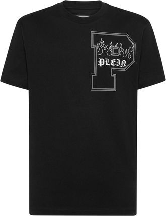 Philipp Plein logo-print cotton T-shirt - men - Cotton - XXXL - Black