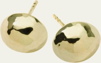 Ippolita Small Hammered Pinball Stud Earrings in 18K Gold