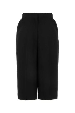 Givenchy Zwarte Wol Bermuda Shorts