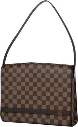 Louis Vuitton Pre-owned Damier Canvas Schoudertas - Dames - Vintage Schoudertas - Bruin - ONE Size - Vintage