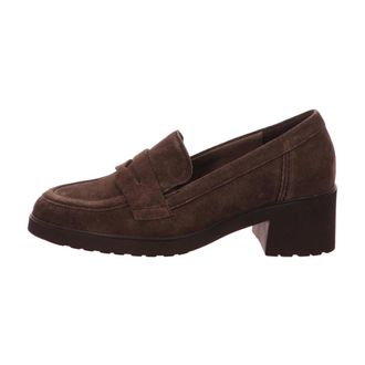 Gabor Hoge pump met hoge voorkant - Dames - Schoenen - Bruin - Maat: 39 1/2 EU Leer