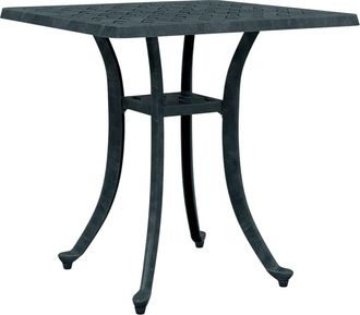 vidaXL Mesa De Jard&iacute;n Aluminio Fundido Verde 53x53x53 Cm Vidaxl
